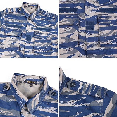 Garment of Blue Tiger Stripe BDU