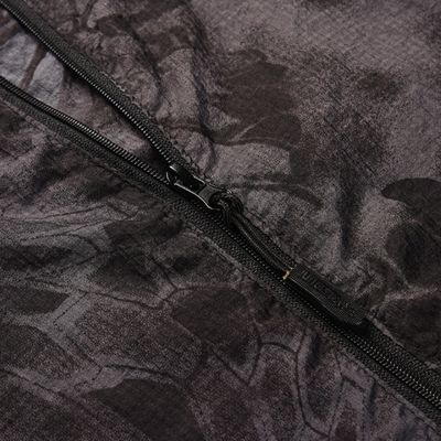 Black Camouflage Military Winter Jacket Zipper