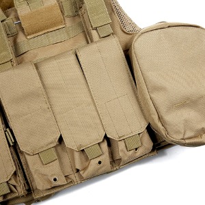 Yellowish brown military police tactical vest