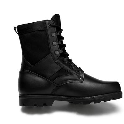 Army Tactical Boots Black Split Leather Combat Military Hiking Boots